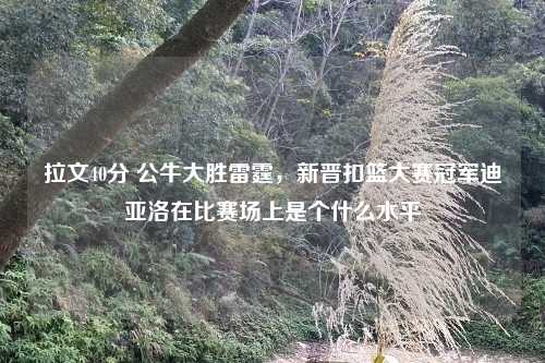 拉文40分 公牛大胜雷霆，新晋扣篮大赛冠军迪亚洛在比赛场上是个什么水平