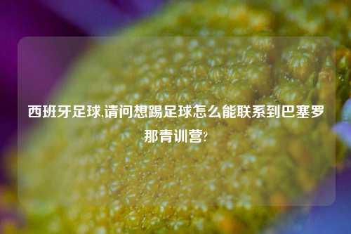 西班牙足球,请问想踢足球怎么能联系到巴塞罗那青训营?