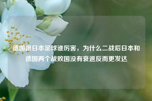 德国跟日本足球谁厉害，为什么二战后日本和德国两个战败国没有衰退反而更发达