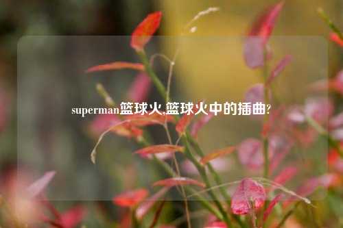 superman篮球火,篮球火中的插曲?