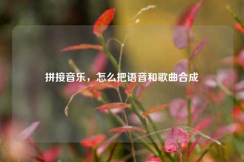 拼接音乐，怎么把语音和歌曲合成