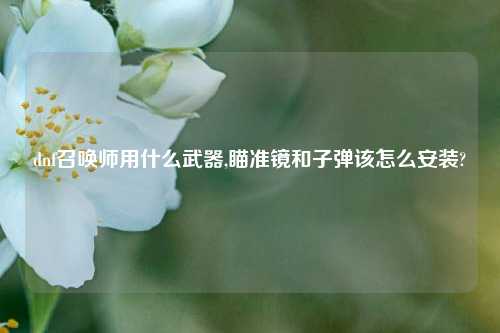 dnf召唤师用什么武器,瞄准镜和子弹该怎么安装?