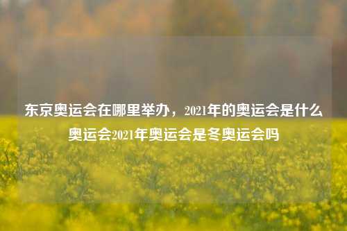 东京奥运会在哪里举办，2021年的奥运会是什么奥运会2021年奥运会是冬奥运会吗